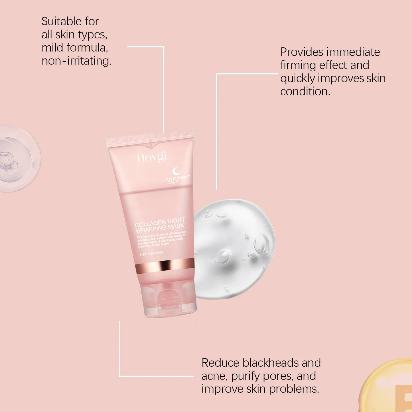 Collagen Peel Off Mask with Application Brush