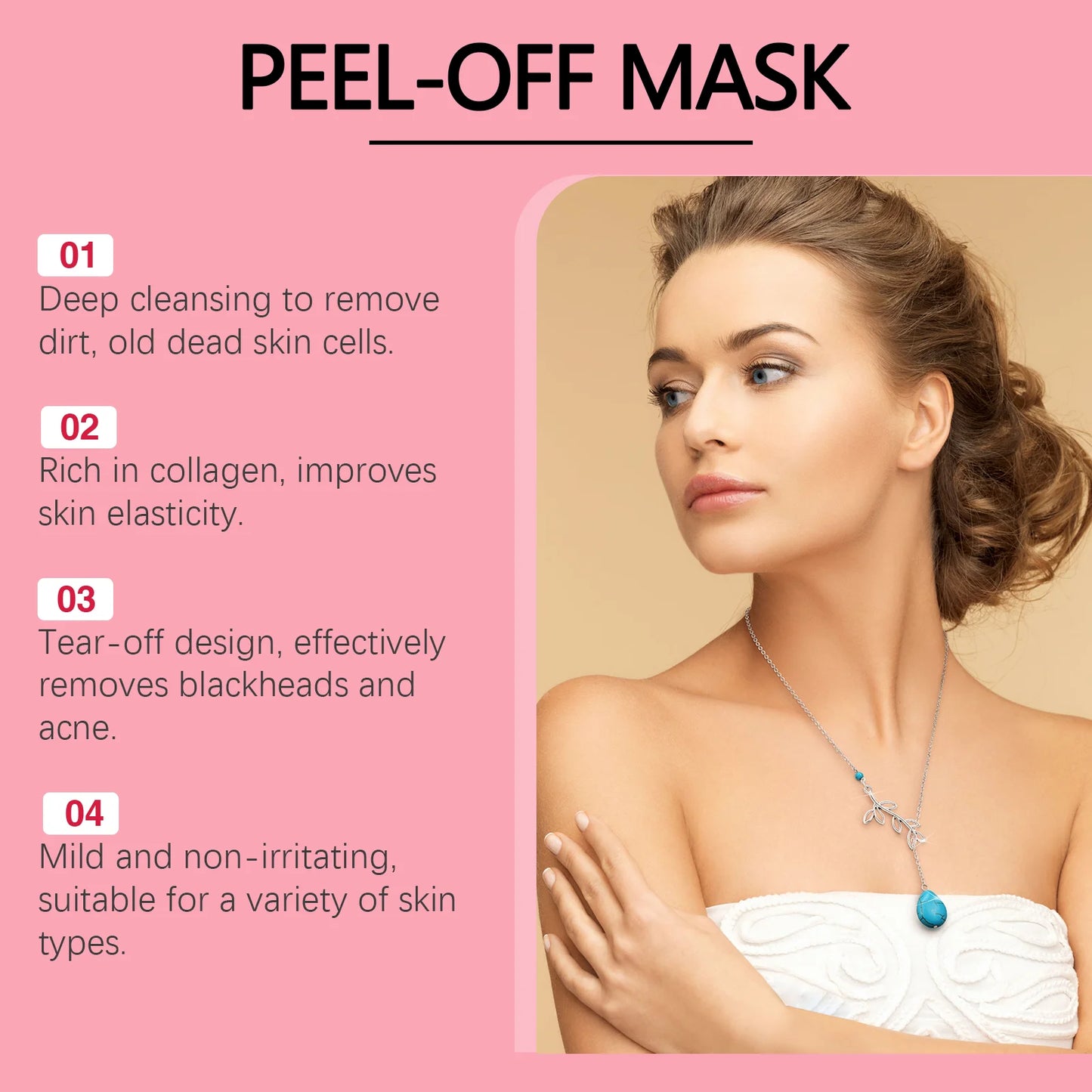 Collagen Peel Off Mask with Application Brush