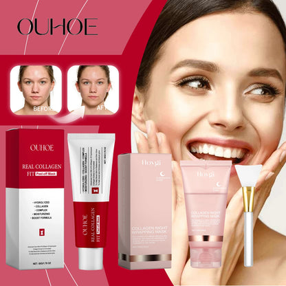 Collagen Peel Off Mask with Application Brush