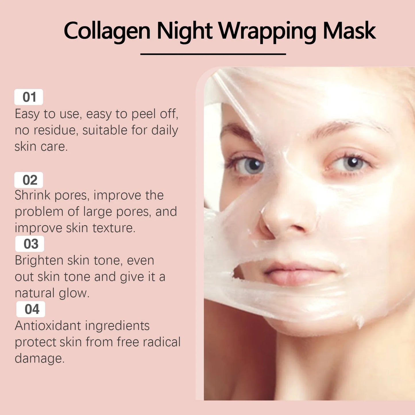 Collagen Peel Off Mask with Application Brush
